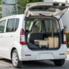 ワゴンRを想定した白い軽トールワゴンの車体サイズと荷室空間